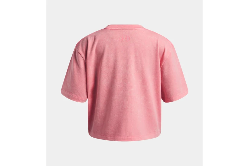 Under Armour Rival Wash Παιδικό Κοντομάνικο T-Shirt Ροζ