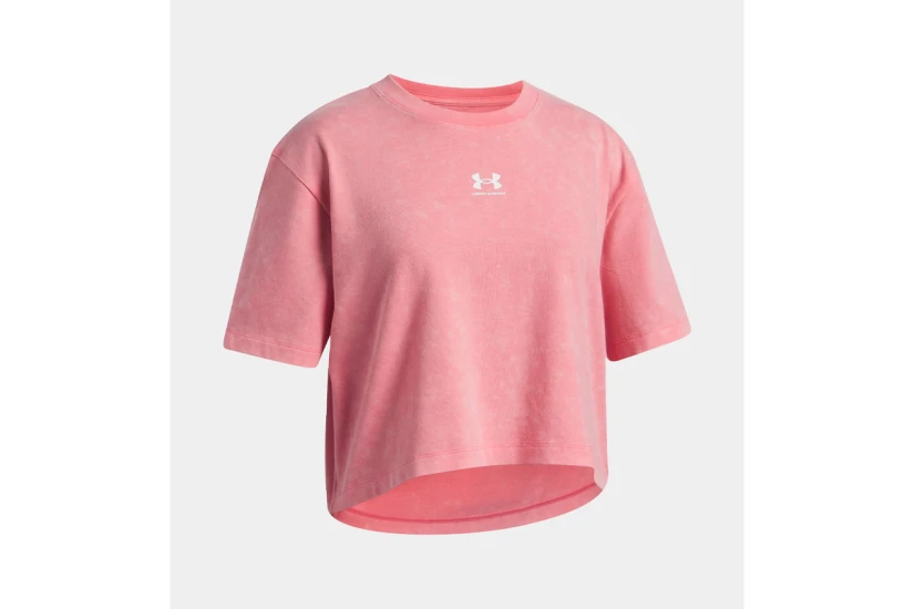 Under Armour Rival Wash Παιδικό Κοντομάνικο T-Shirt Ροζ