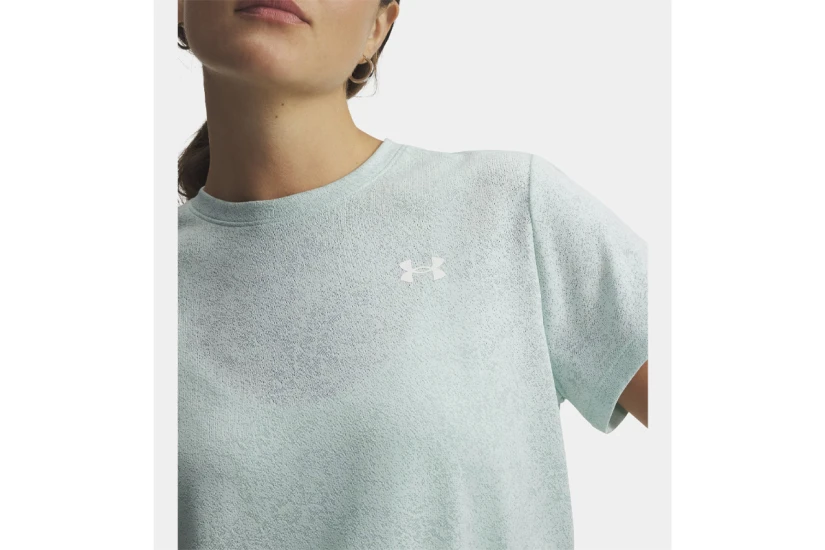 Under Armour Tech Pixelate Γυναικείο Κοντομάνικο T-Shirt Γαλάζιο, Μαύρο