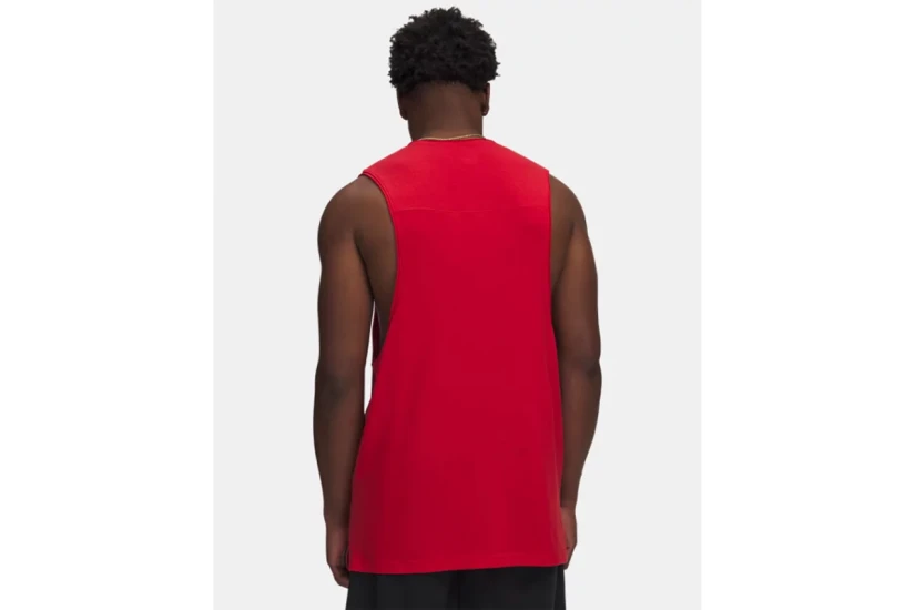 Under Armour Hoops Training Ανδρική Αμάνικη Μπλούζα Κόκκινη