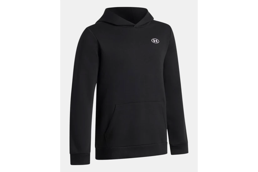 Under Armour Rival Fleece Παιδικό Φούτερ με Κουκούλα Μαύρο
