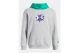 Under Armour Rival Fleece Graphics Παιδικό Φούτερ με Κουκούλα Γκρι, Πράσινο, Λευκό, Μωβ