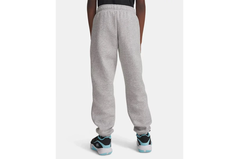 Under Armour Rival Fleece Graphics Παιδικό Παντελόνι Φόρμας Γκρι Ανοιχτό