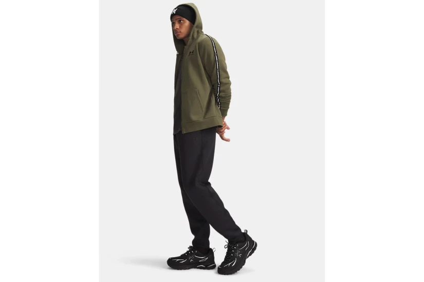 Under Armour Unstoppable Fleece Textured Ανδρικό Παντελόνι Φόρμας Μαύρο