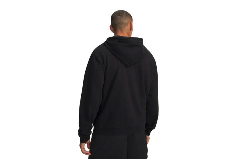 Under Armour Rival Fleece Ανδρική Βαμβακερή Ζακέτα με Κουκούλα Μαύρη