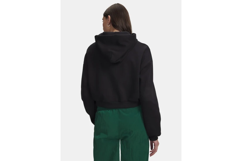 Under Armour Icon Fleece Wordmark Γυναικεία Ζακέτα Μαύρη, Γκρι