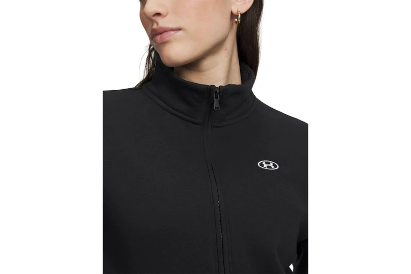 Under Armour Rival Fleece Γυναικεία Μακρυμάνικη Μπλούζα με Φερμουάρ Μαύρη