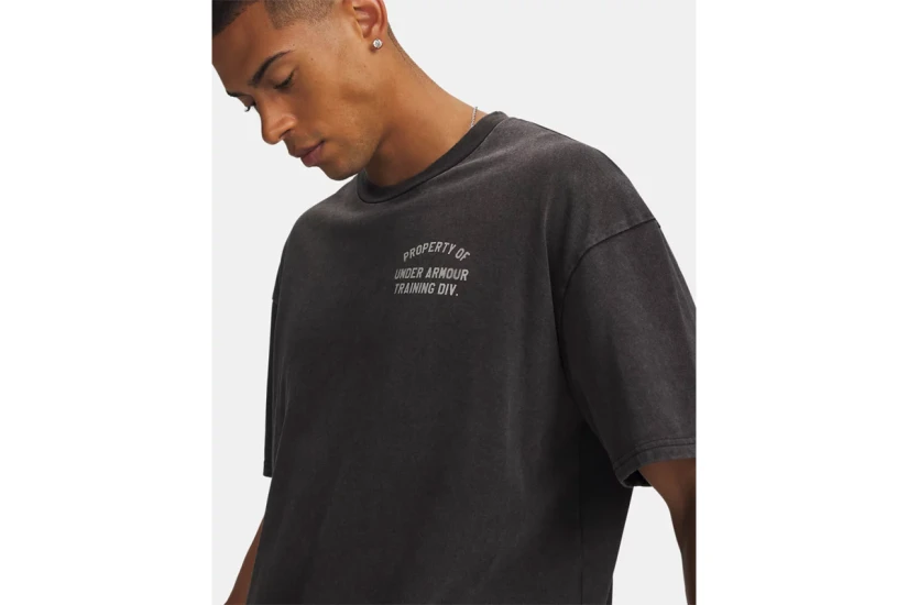 Under Armour Heavyweight Property Of UA Ανδρικό Κοντομάνικο T-Shirt Ανθρακί, Γκρι