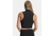 Under Armour Heatgear Γυναικείο Αμάνικο Crop Top Μαύρο