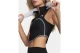 Under Armour Heatgear Γυναικείο Αμάνικο Crop Top Μαύρο