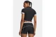 Under Armour Heatgear Γυναικεία Πολυεστερική Κοντομάνικη Ζακέτα Μαύρη, Λευκή