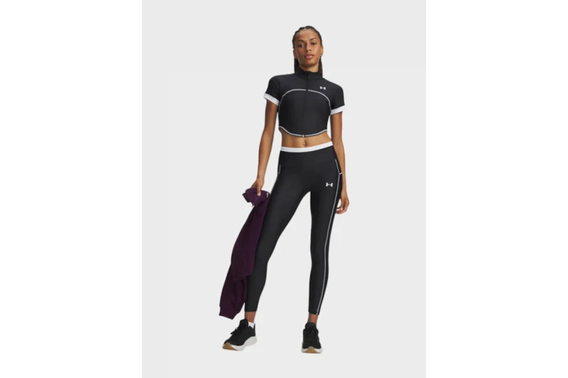 Under Armour Heatgear Novelty Γυναικείο Μακρύ Κολάν Μαύρο, Λευκό
