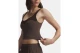 Under Armour Motion Colorblock Γυναικείο Αμάνικο Crop Top Καφέ