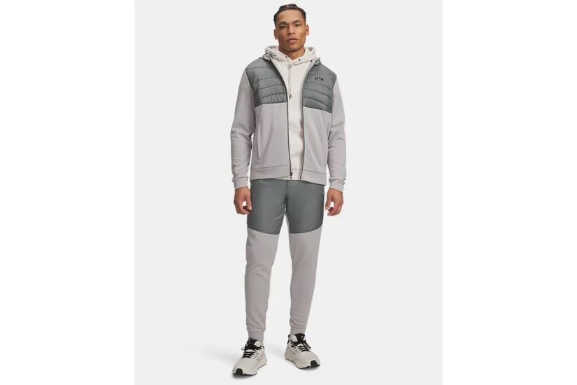 Under Armour Fleece Utility Ανδρικό Παντελόνι Φόρμας Πράσινο, Γκρι