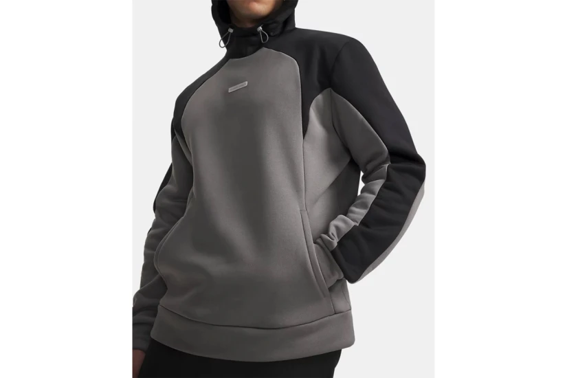 Under Armour Fleece Winterized Ανδρικό Φούτερ με Κουκούλα Γκρι, Μαύρο
