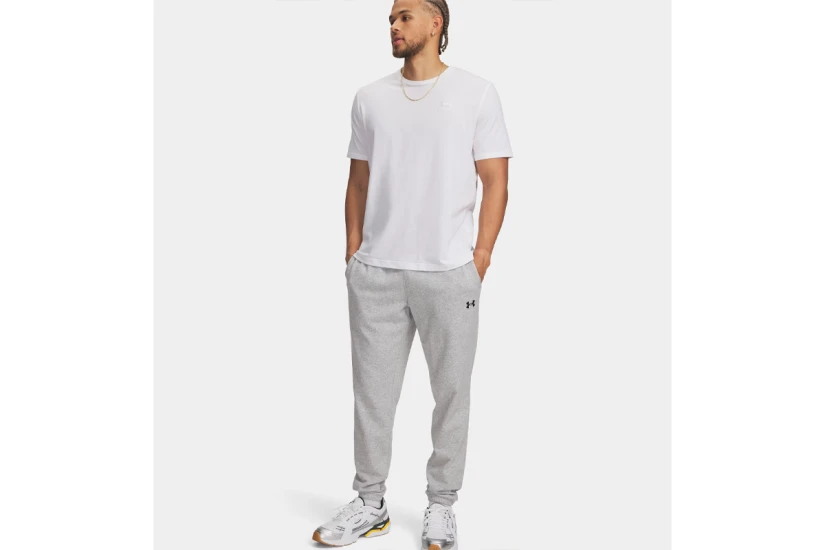 Under Armour Rival Lightweight Ανδρικό Παντελόνι Φόρμας Γκρι Ανοιχτό