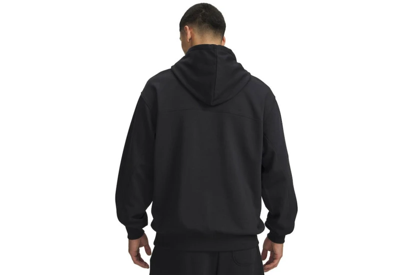 Under Armour Rival Lightweight Graphic Ανδρικό Φούτερ με Κουκούλα Μαύρο, Ανθρακί