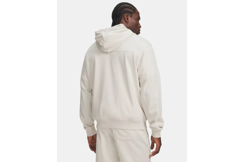 Under Armour Rival Lightweight Graphic Ανδρικό Φούτερ με Κουκούλα Εκρού, Μπεζ