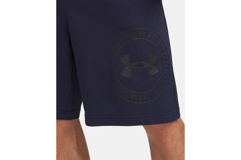 Under Armour Rival Lightweight Graphic Ανδρική Αθλητική Βερμούδα Μπλε Σκούρο