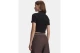 Under Armour Rib Mock Top Γυναικείο Κοντομάνικο Crop Top Μαύρο