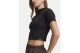 Under Armour Rib Mock Top Γυναικείο Κοντομάνικο Crop Top Μαύρο