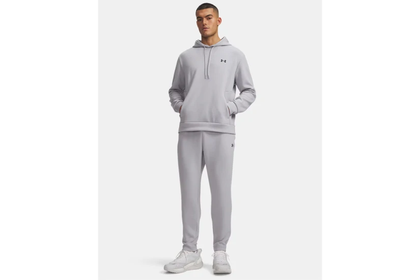 Under Armour Flex Fleece Tapered Ανδρικό Παντελόνι Φόρμας Γκρι Ανοιχτό