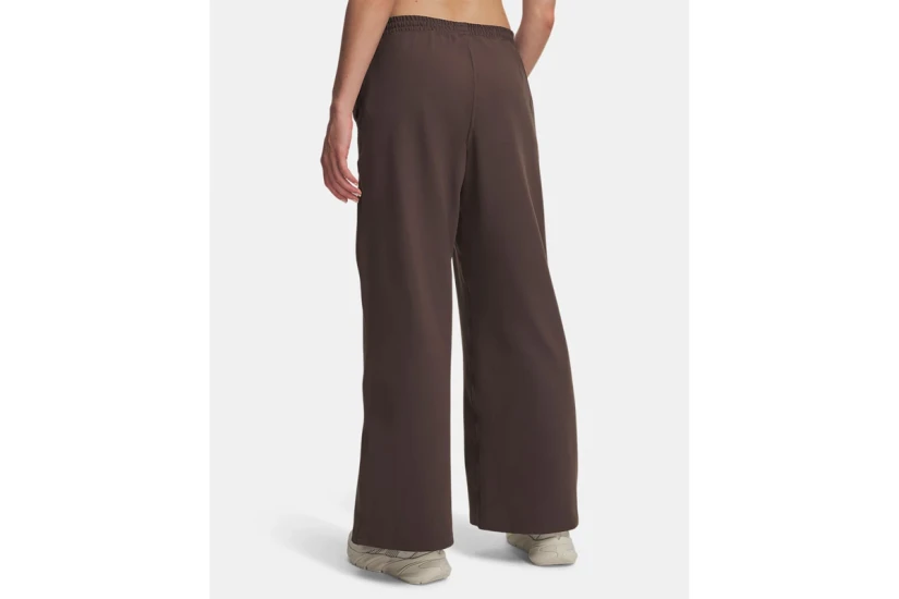 Under Armour Motion Wide Leg Γυναικείο Παντελόνι Φόρμας Καφέ