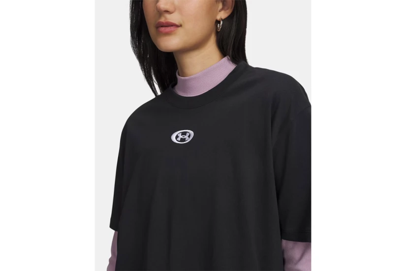 Under Armour Center LT Γυναικείο Κοντομάνικο T-Shirt Μαύρο