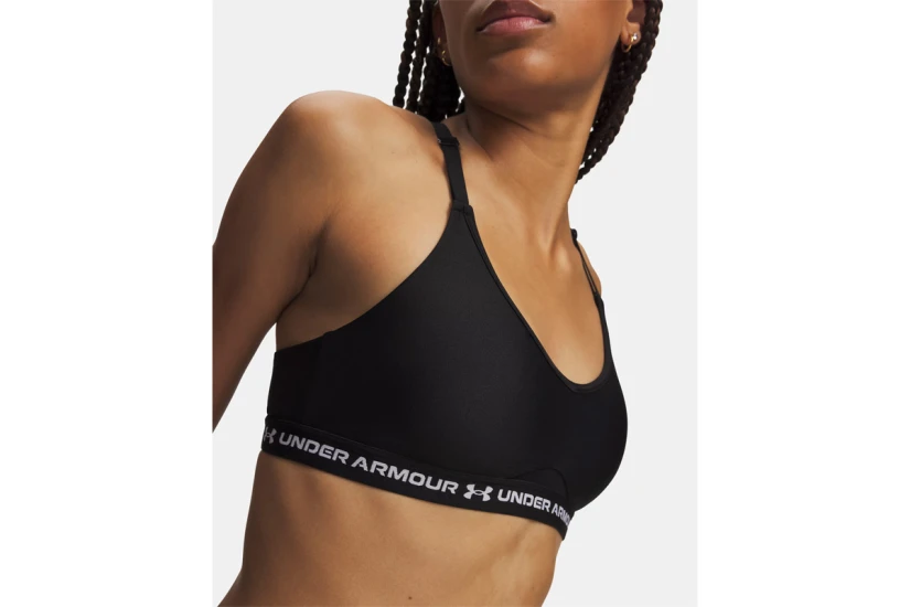 Under Armour Crossback Low Strappy Γυναικείο Μπουστάκι Μαύρο