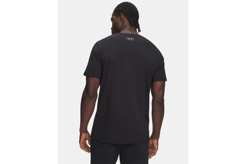 Under Armour Logo Wordmark Ανδρικό Κοντομάνικο T-Shirt Μαύρο