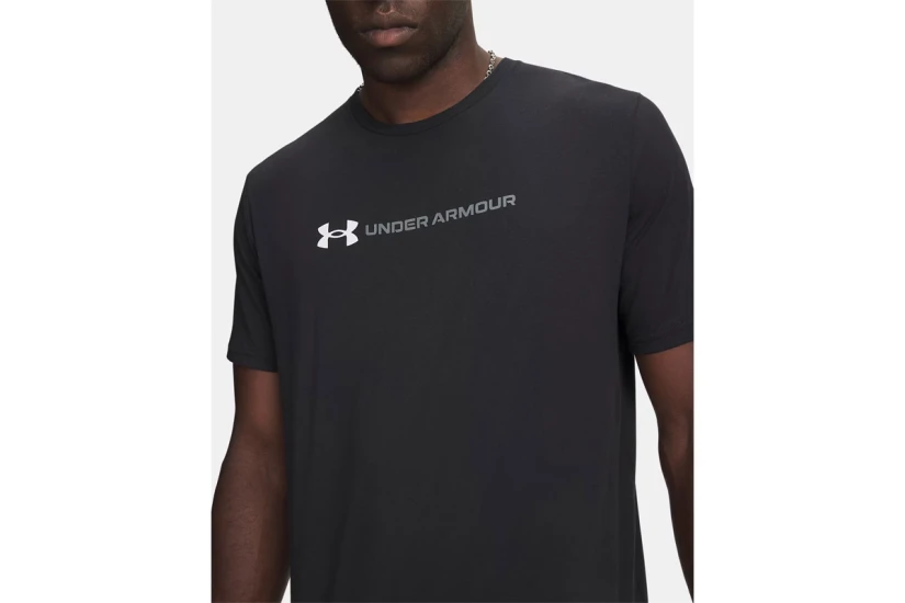 Under Armour Logo Wordmark Ανδρικό Κοντομάνικο T-Shirt Μαύρο