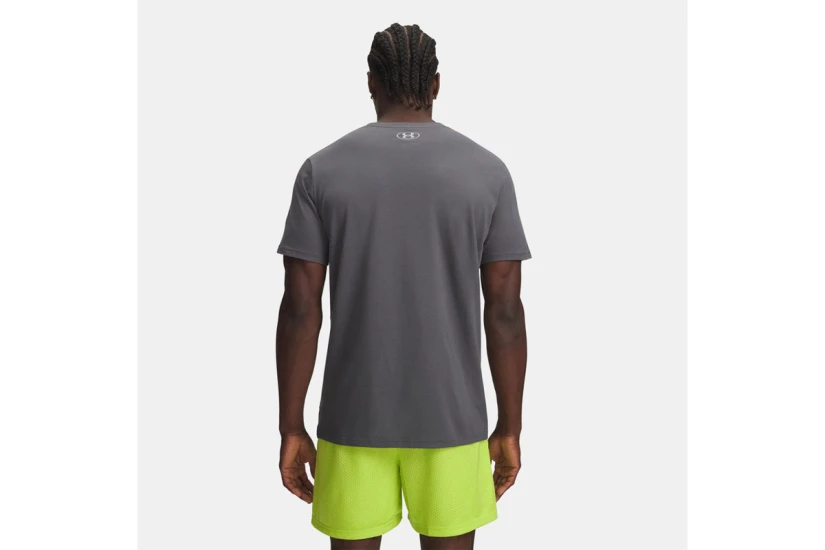 Under Armour Logo Wordmark Ανδρικό Κοντομάνικο T-Shirt Γκρι Σκούρο