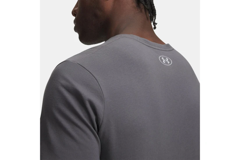 Under Armour Logo Wordmark Ανδρικό Κοντομάνικο T-Shirt Γκρι Σκούρο