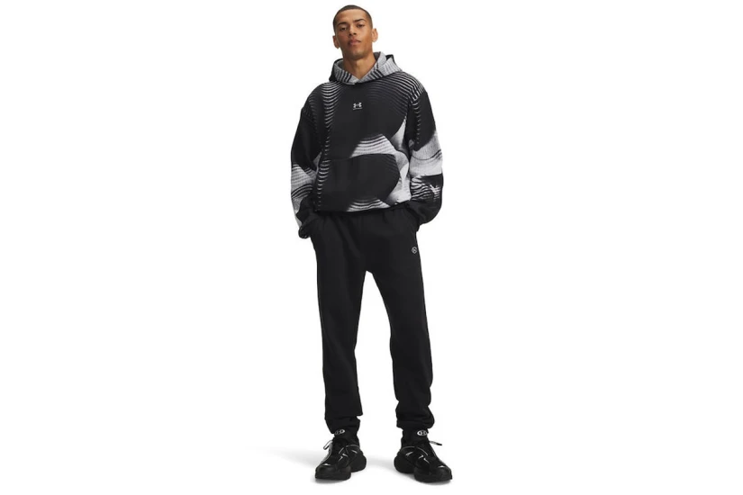 Under Armour Rival Fleece Ανδρικό Παντελόνι Φόρμας Μαύρο
