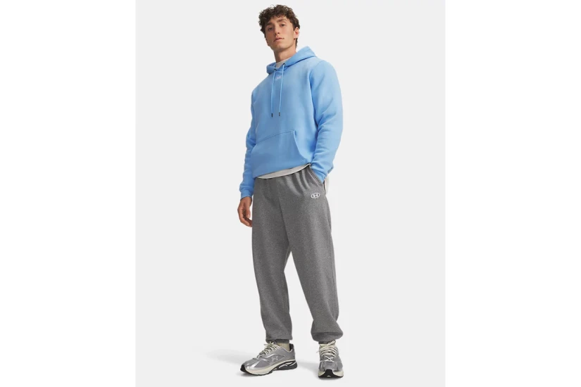 Under Armour Rival Fleece Ανδρικό Παντελόνι Φόρμας Γκρι