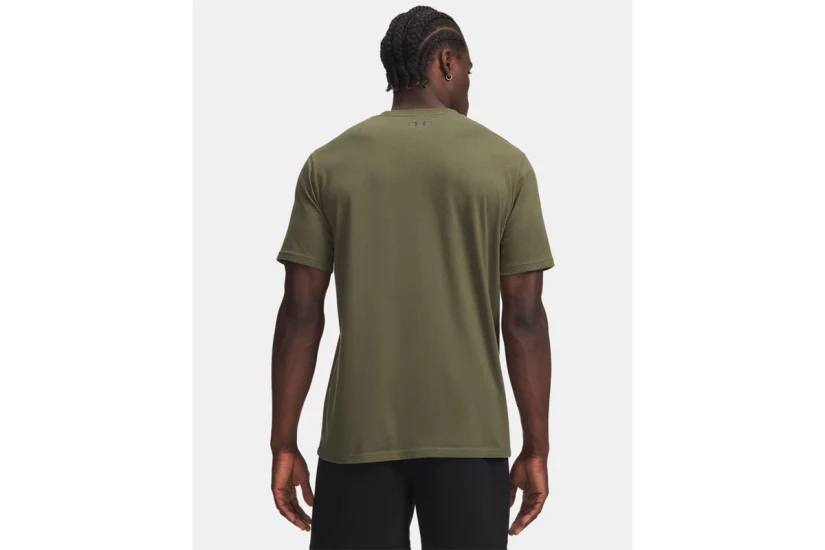 Under Armour Box Wordmark Label Ανδρικό Κοντομάνικο T-Shirt Χακί, Μαύρο