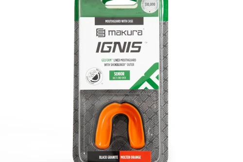 Amila Προστατευτικό Μασελάκι Makura Ignis Μαύροπορτοκαλί Sr (6017514013)