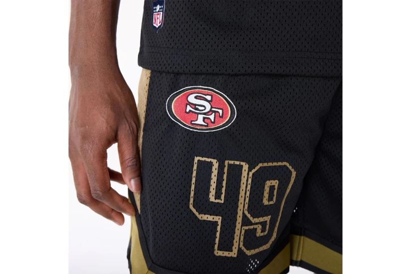 New Era San Francisco 49Ers Ανδρική Αθλητική Βερμούδα Μαύρη
