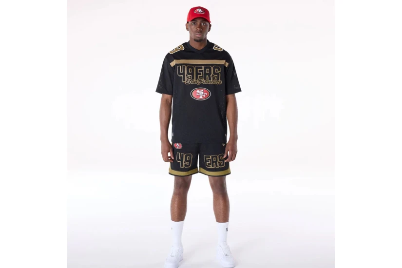 New Era San Francisco 49Ers Ανδρική Αθλητική Βερμούδα Μαύρη