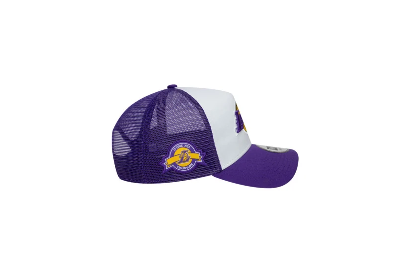 New Era Los Angeles Lakers Trucker Καπέλο Snapback Μωβ, Λευκό, Κίτρινο