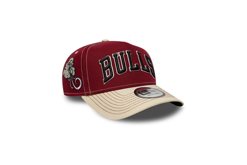 New Era Chicago Bulls NBA City Icon 9FORTY E-Frame Καπέλο Snapback Μπορντό, Εκρού, Μαύρο