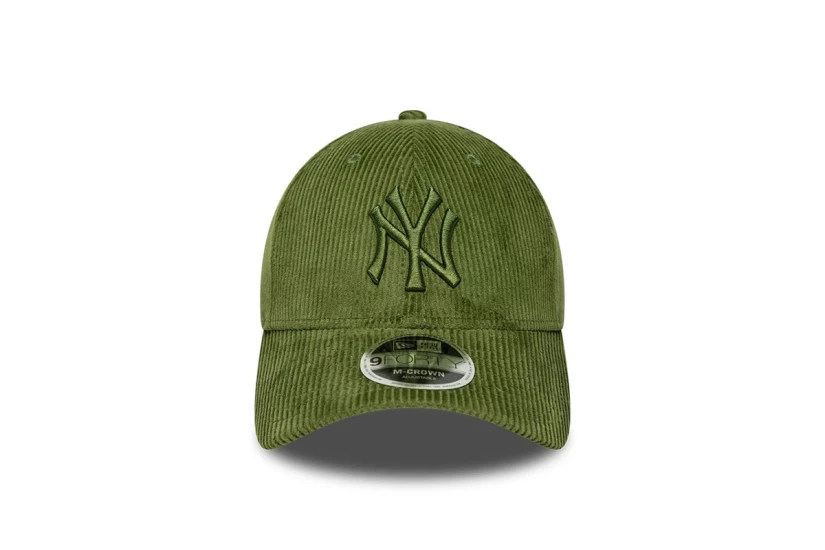 New Era New York Yankees MLB Cord Green 9FORTY M-Crown Καπέλο Strapback Λαδί