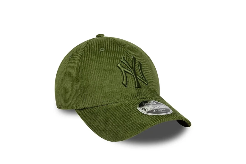 New Era New York Yankees MLB Cord Green 9FORTY M-Crown Καπέλο Strapback Λαδί