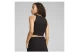 Puma Classics Ribbed Crop Top Γυναικεία Αμάνικη Μπλούζα Μαύρη