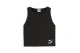Puma Classics Ribbed Crop Top Γυναικεία Αμάνικη Μπλούζα Μαύρη