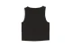 Puma Classics Ribbed Crop Top Γυναικεία Αμάνικη Μπλούζα Μαύρη