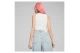 Puma Classics Ribbed Crop Top Γυναικεία Αμάνικη Μπλούζα Λευκή