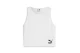 Puma Classics Ribbed Crop Top Γυναικεία Αμάνικη Μπλούζα Λευκή