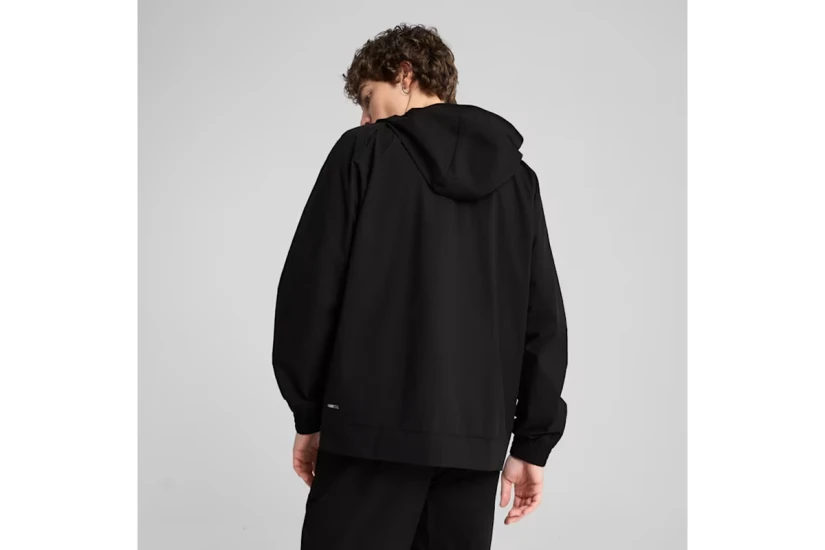 Puma Pumatech Track Ανδρική Πολυεστερική Ζακέτα με Κουκούλα Μαύρη