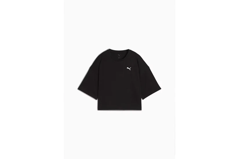 Puma Wardrobe Essential Γυναικείο Κοντομάνικο T-Shirt Μαύρο